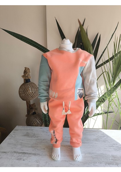 Erkek Kız Çocuk Alt Üst Takım Unisex Uzun Kollu Eşofman Rahat Spor Şık Modern Tasarım Ribanalı fiyatları