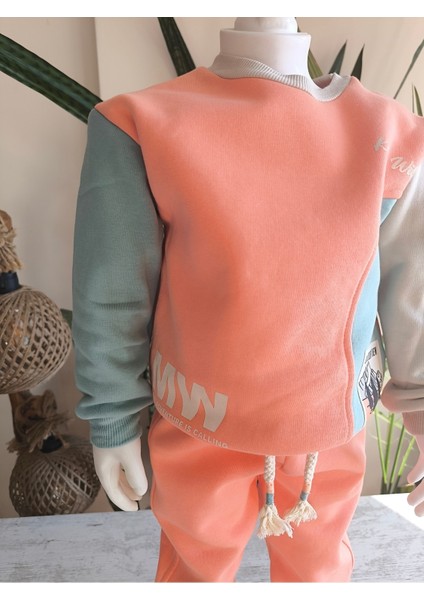 Erkek Kız Çocuk Alt Üst Takım Unisex Uzun Kollu Eşofman Rahat Spor Şık Modern Tasarım Ribanalı indirimleri