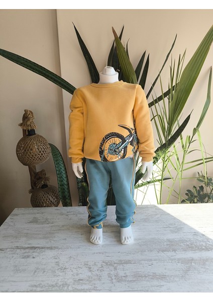 Erkek Kız Çocuk Alt Üst Takım Unisex Uzun Kollu Eşofman Rahat Spor Şık Modern Tasarım Ribanalı fiyatları