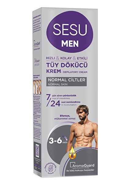 4 Adet Sesu Tüy Dökücü Krem Erkek 200 ml