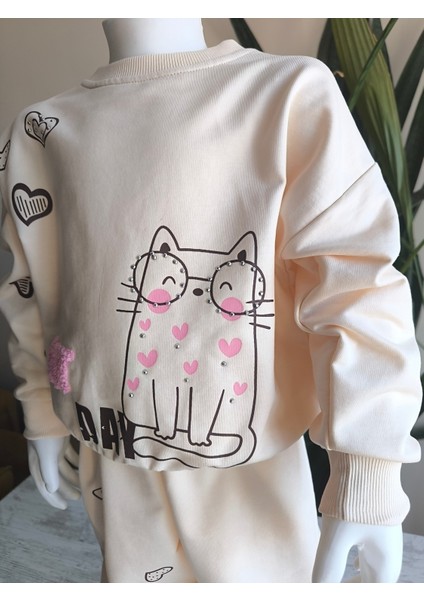 Kız Çocuk Alt Üst Takım Uzun Kollu Eşofman Rahat Şık Modern Tasarım indirimleri