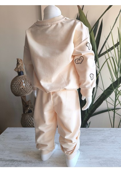 Kız Çocuk Alt Üst Takım Uzun Kollu Eşofman Rahat Şık Modern Tasarım