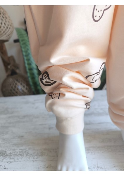 Kız Çocuk Alt Üst Takım Uzun Kollu Eşofman Rahat Şık Modern Tasarım