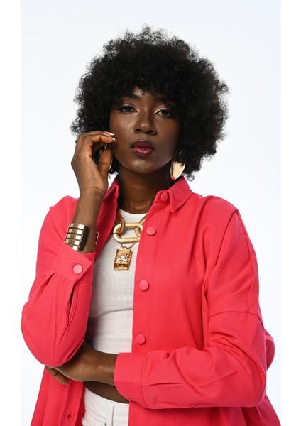 Kadın Oversıze Kesim Gabardin Kumaş Gömlek modelleri