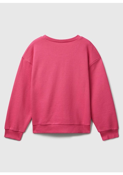 Baskılı Kız Çocuk Pembe Sweatshırt 3J68C10Q0 modelleri