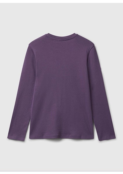 Baskılı Bordo Kız Çocuk T-Shirt 3I9WC10Q2 modelleri