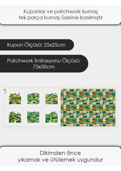 Patchwork Kumaş Seti – Dikiş ve Hobi Için %100 Pamuk Desenli Kumaş Kuponları