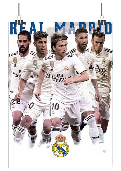 Real Madrid Cf Poster4 - Retro Duvar Dekoru