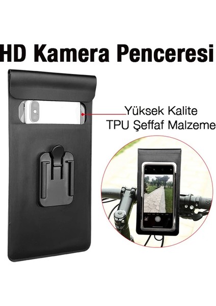 Ally F1-C Su Geçirmez Bisiklet Gidon Telefon TUTUCU-(5775) fırsatları