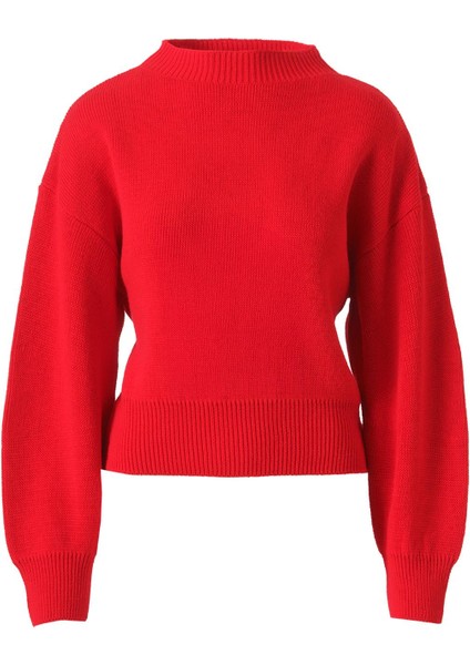 Kalın Triko Kazak Kırmızı