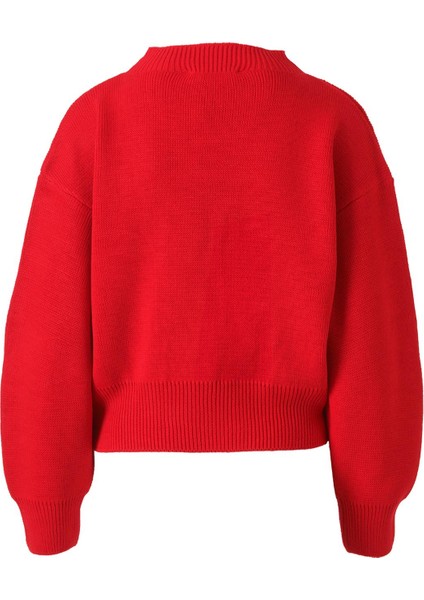 Kalın Triko Kazak Kırmızı fiyatları