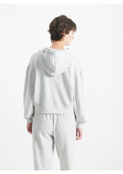 Gri Kadın Sweatshırt EVO03BH25GRCLCH modelleri