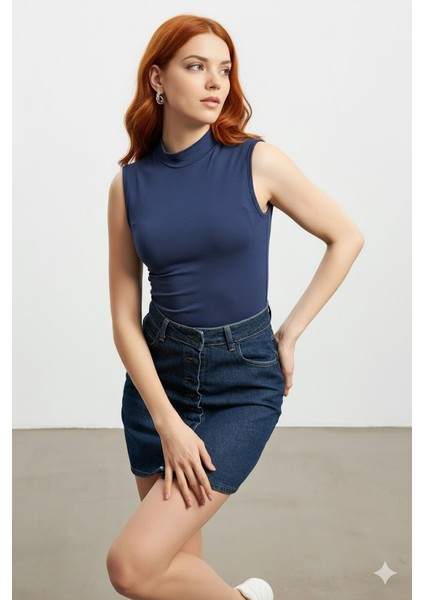 Kadın Kolsuz Balıkçı Yaka Badi