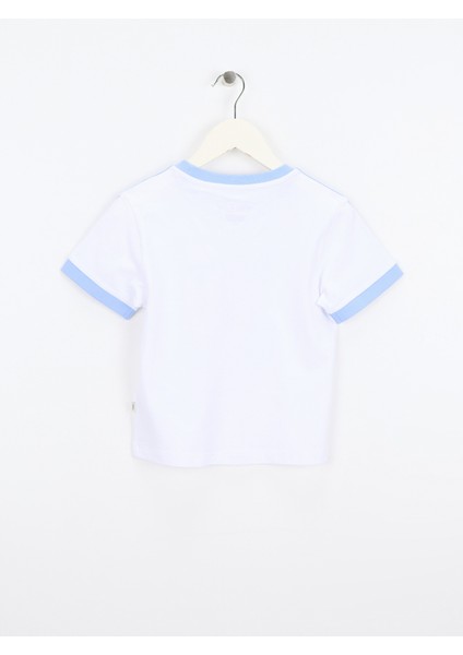 Yuvarlak Yaka Baskılı Beyaz Kadın T-Shirt Guess Jeans Kadın Boxy Fit T-Shirt fiyatları