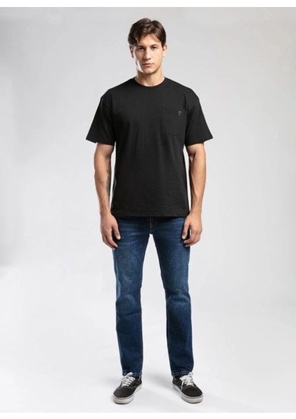 Yuvarlak Yaka Siyah Erkek T-Shirt 261 Lcm 242003 West Siyah