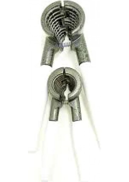 2 Parça Set Metal Fındık - Ceviz Kıracak Beyaz Saplı (5324)