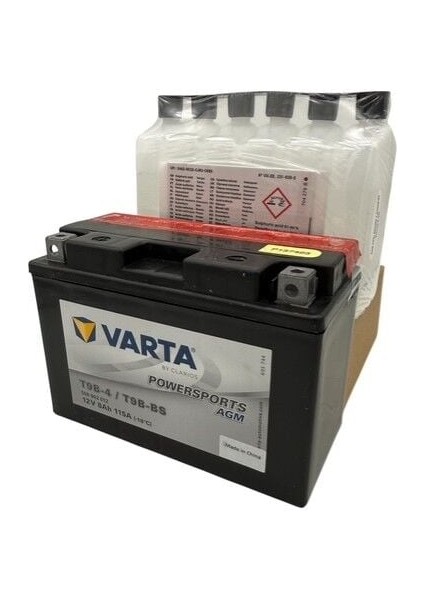 Varta YT9B-BS 12V 8 AH 115A Sulu Motosiklet Aküsü