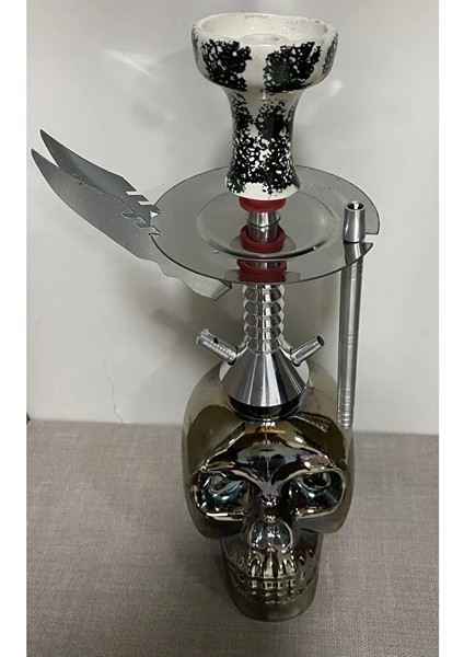 Kuru Kafa Nargile Takımı Gümüş (35CM) fiyatları