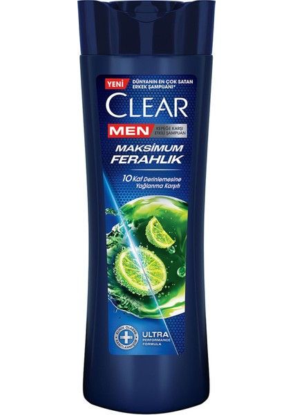 Men Kepeğe Karşı Etkili Şampuan Maksimum Ferahlık Yağlı Saç Derisi Için Limon Özlü 350 ml 2 Adet