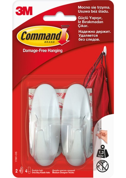 3 Adet Command™ 17081-CEE Orta Boy Askı fiyatları