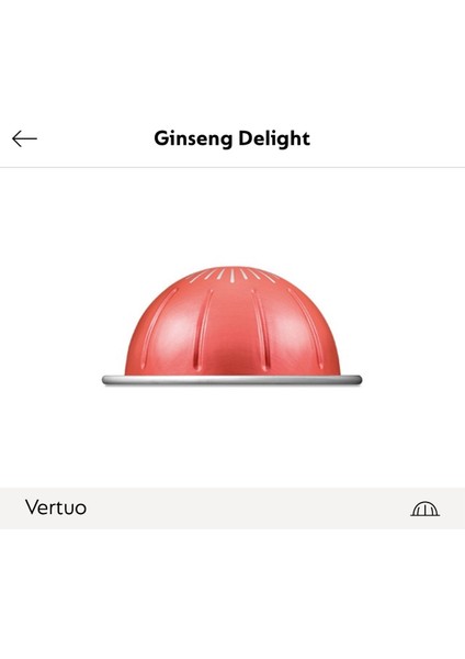 Gingseng Delight Vertuo Kapsül Kahve 10 Lu (Vertuo Makineler Için Uygundur)