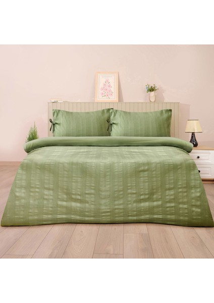 Soft Armürlü Tek Kişilik Nevresim Takımı - Yeşil