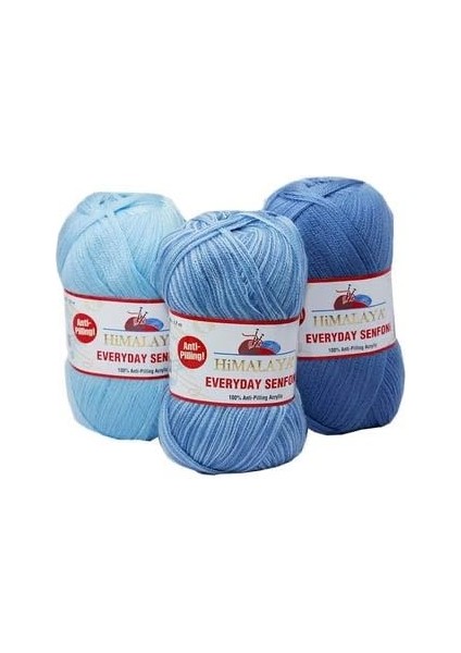 Everyday Senfoni Örgü İplik Seti - 3'lü Paket-71017