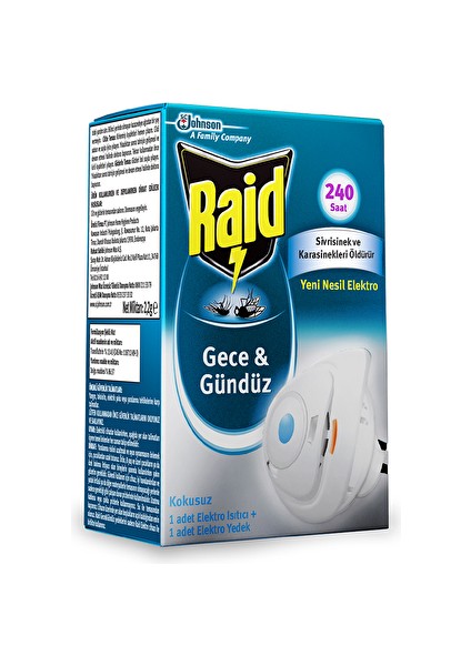 4 Adet Raid Sinek Savar Gece Gündüz Sistem 240 Saat