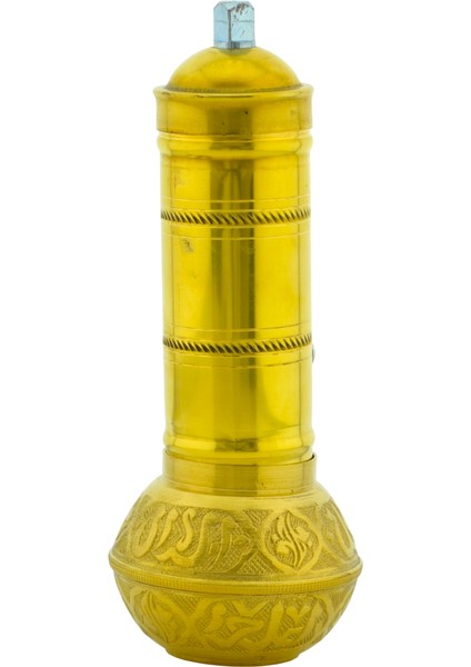 Pirinç El Yapımı Kahve Karabiber Değirmeni Öğütücü 19CM modelleri