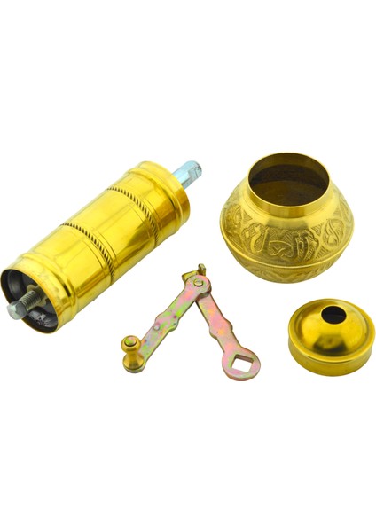 Pirinç El Yapımı Kahve Karabiber Değirmeni Öğütücü 19CM fırsatları