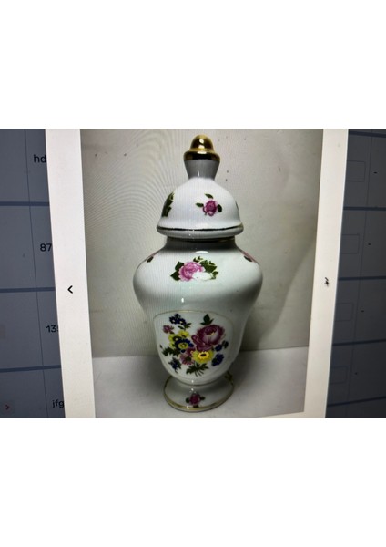 21 cm Boyunda Avrupa Porselen Kapaklı Vazo indirimleri