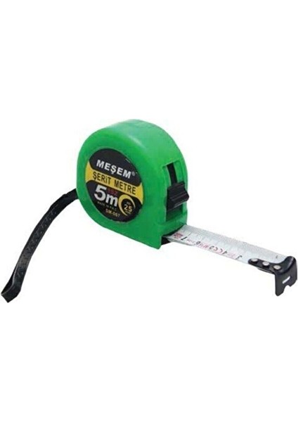 Çelik Şerit Metre Çelik Yay 5X25MM