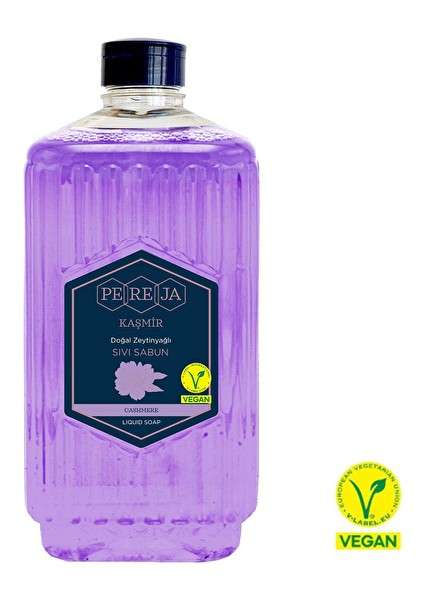 3 Adet Pereja 1500 ml Doğal Zeytinyağlı Sıvı Sabun Cashmere
