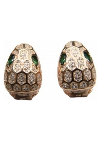 Zümrüt Yılan Küpe