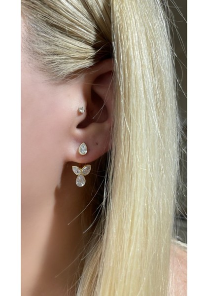 Damla Model Çift Kullanımlı Küpe