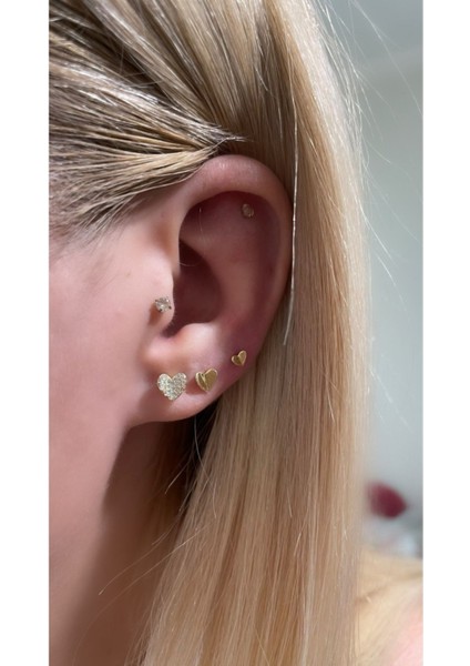 Ithal Yüksek Kalite 3'lü Kalp Küpe fiyatları