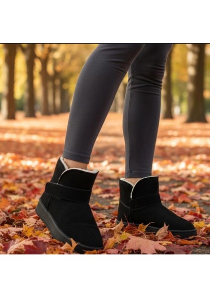 Ortopedik Çocuk Bot Içi Kürklü Bileği Saran Cırtlı Malzemeli Kaydırmaz Ultra Hafif Taban Bot