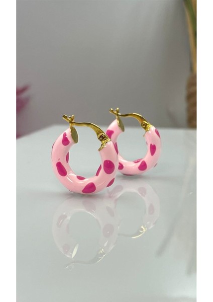 Mineli Donut Küpe 925 Ayar Gümüş fiyatları