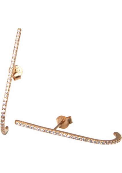 Kadın Çubuk Model 925 Ayar Gümüş Küpe