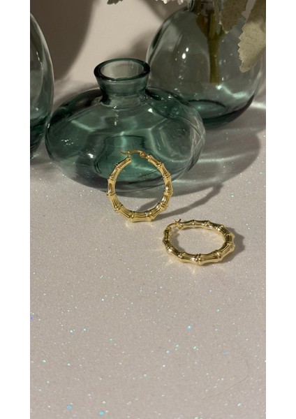 Ithal Bambu Desenli Küpe fırsatları