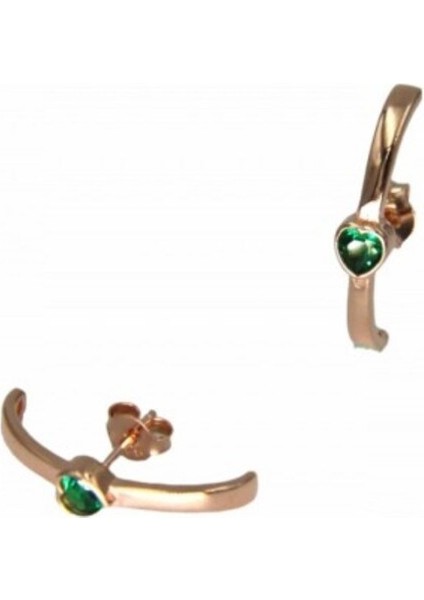 Zümrüt Renkli Bow Küpe