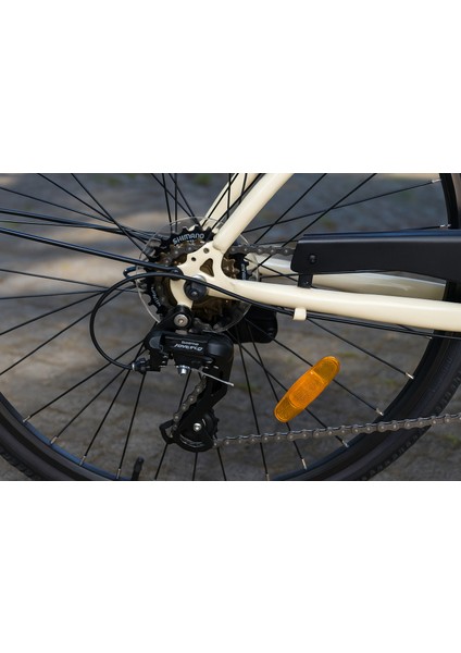 Glowie 26 Jant 21 Vites Şehir Bisikleti – Alüminyum Kadro – V Fren Krem Renk modelleri