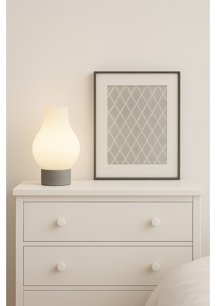 Modern Çizgili Dekoratif Masa Lambası Sarı – Pla Çevre Dostu Gece Lambası | E27 Duy, Kablolu, Masa Üstü Aydınlatma fiyatları