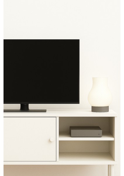 Modern Çizgili Dekoratif Masa Lambası Sarı – Pla Çevre Dostu Gece Lambası | E27 Duy, Kablolu, Masa Üstü Aydınlatma indirimleri