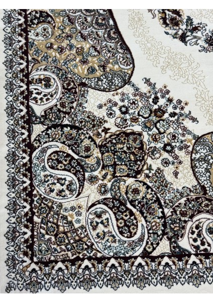 Historia 12038A Milyon Point Üst Kalite Krem Göbekli Klasik Iran Halısı Avangard Salon Halısı Modern