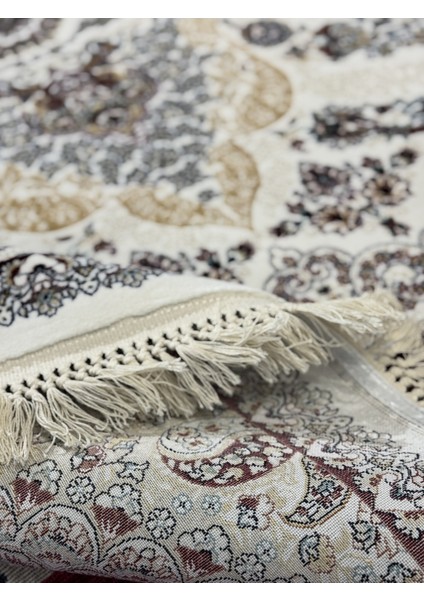 Historia 12038A Milyon Point Üst Kalite Krem Göbekli Klasik Iran Halısı Avangard Salon Halısı Modern