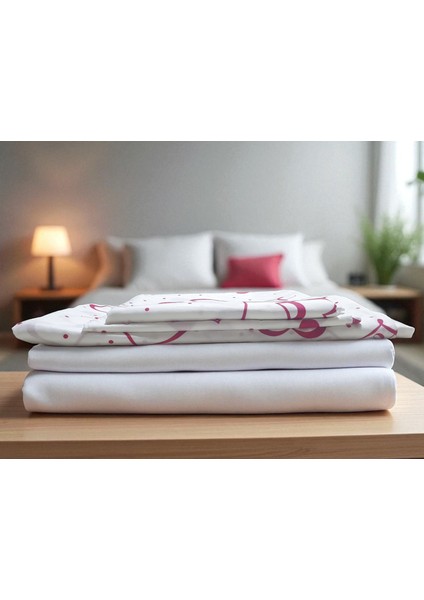 Shito Nevresim Takımı, Çift Kişilik Nevresim, Love Temalı, Kalpli, 220X200CM, Pamuklu, Yerli Üretim fırsatları