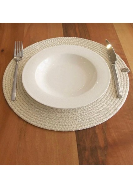 6 Adet Jüt Supla / Amerikan Servis Lux Sunum Tabak Altlığı