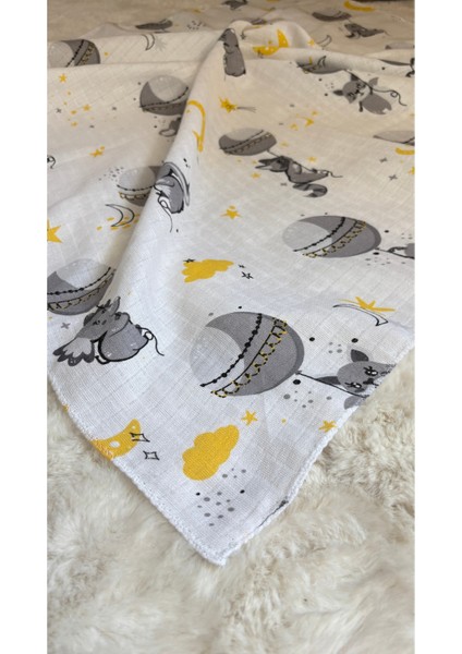 3’lü 80X80 %100 Pamuk Müslin Bebek Örtüsü Seti + Hediye Ağız Mendili | Nefes Alan Yumuşak Battaniye fırsatları