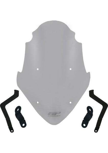 Bajaj Pulsar Ns 400 Z 2025 Uyumlu Ön Tur Camı Füme 46 cm